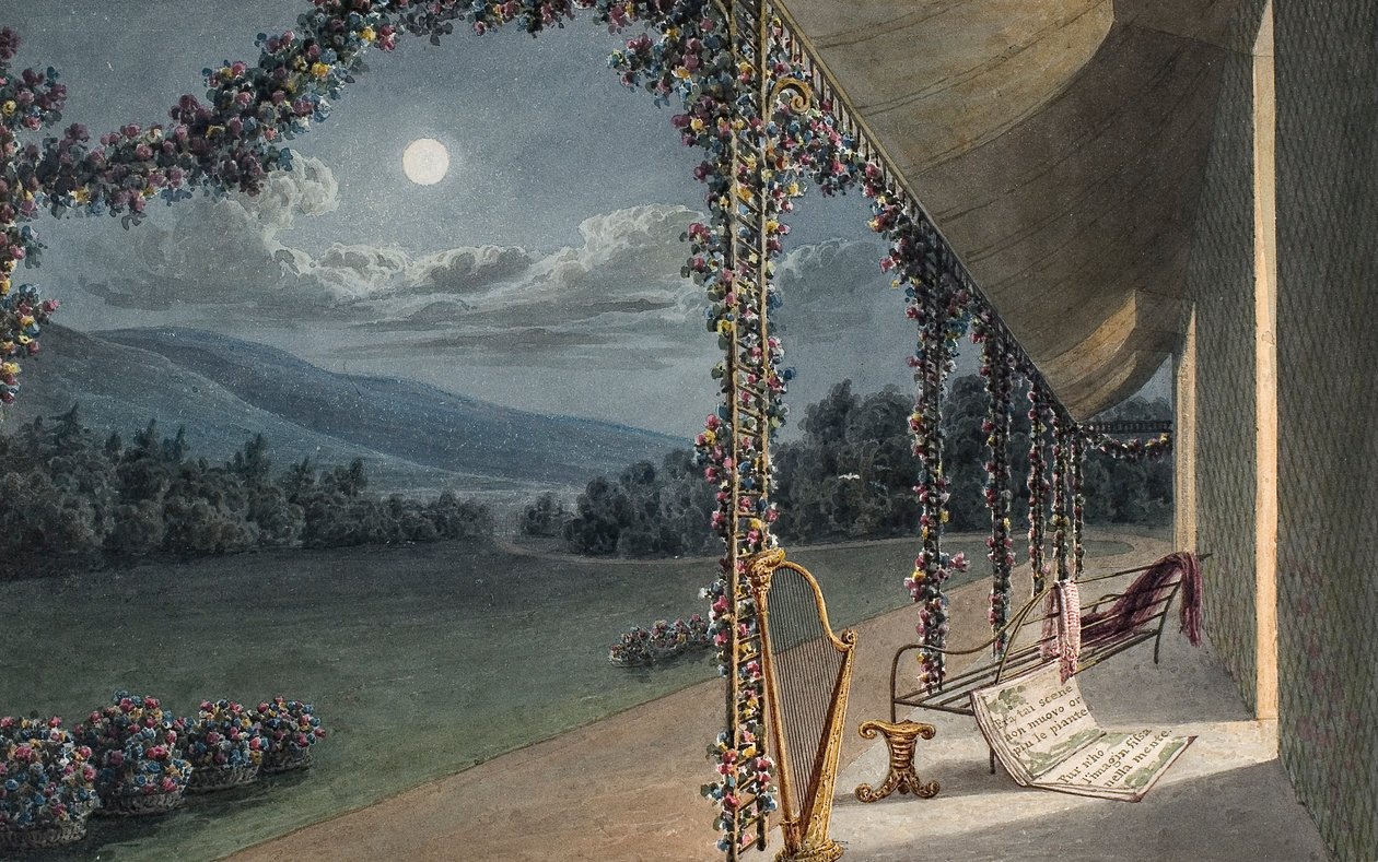 Rheola, Scena dalla sala da disegno da Thomas Hornor