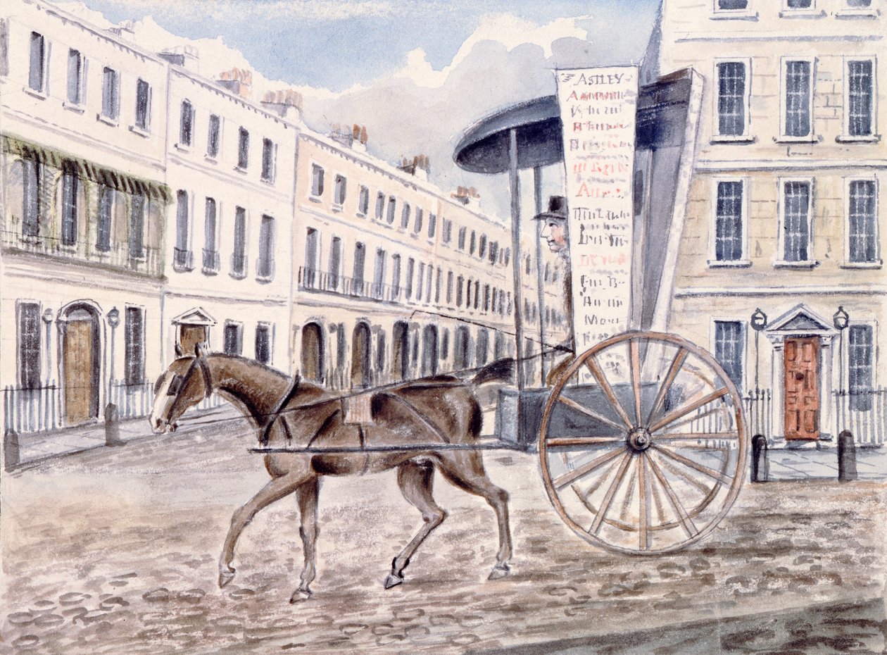 Carro pubblicitario di Astley da Thomas Hosmer Shepherd