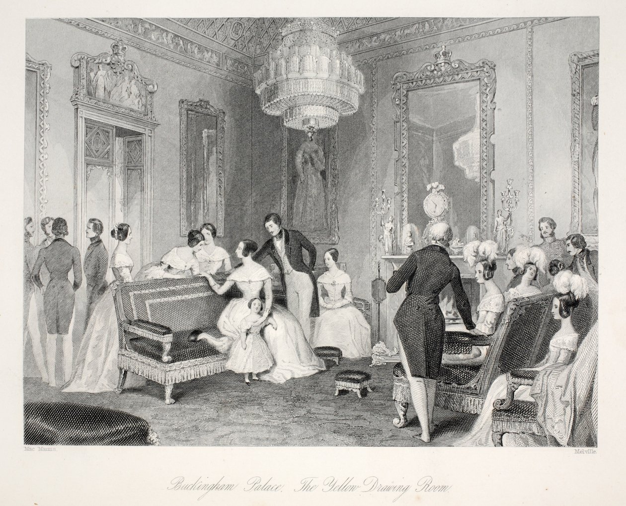 Buckingham Palace, la Sala Gialla, da 