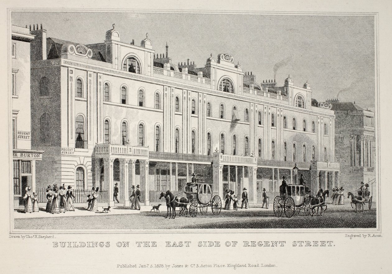 Edifici sul lato est di Regent Street, da 
