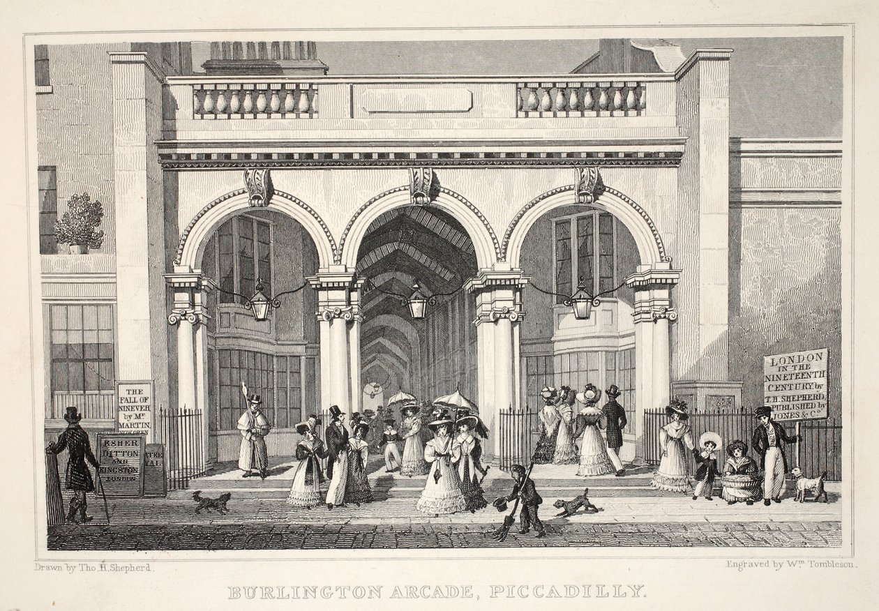 Burlington Arcade, Piccadilly, da 