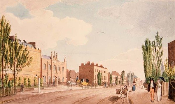 Vista della Riforma Femminile e della Nuova Cappella della Scuola Filantropica, St. George