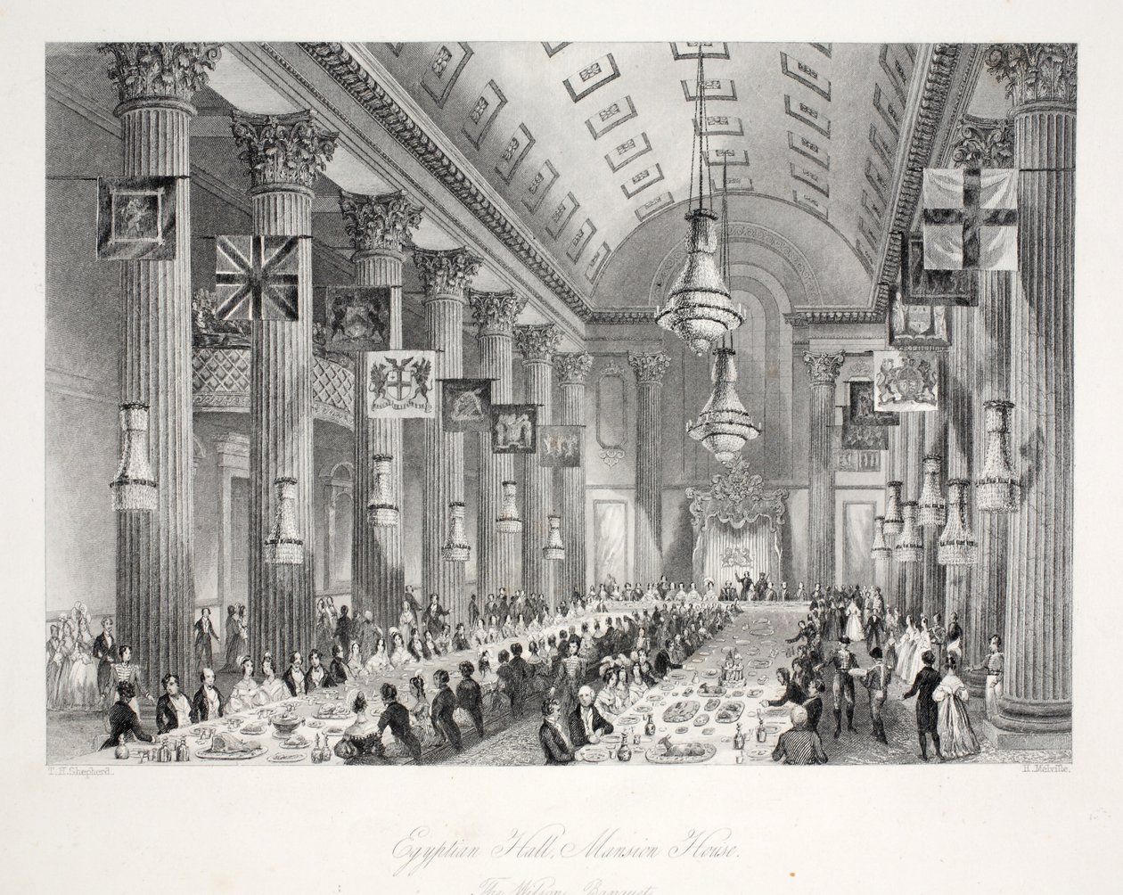 Sala egiziana, Mansion House, da 
