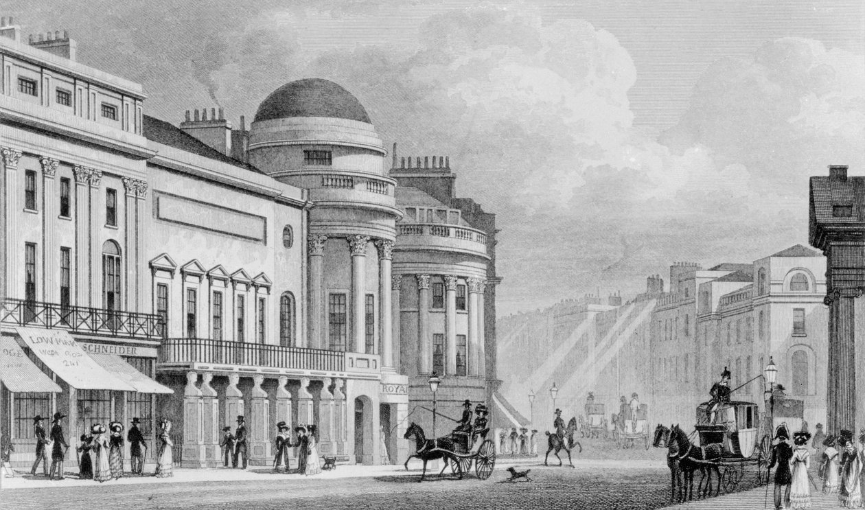 Istituzione Armonica, Regent Street, Londra. 1827 da Thomas Hosmer Shepherd