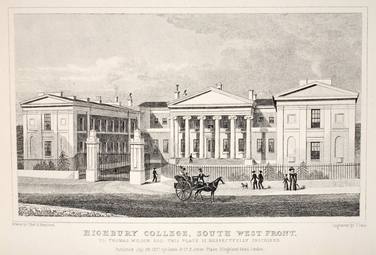 Highbury College, Facciata Sud-Ovest, da 