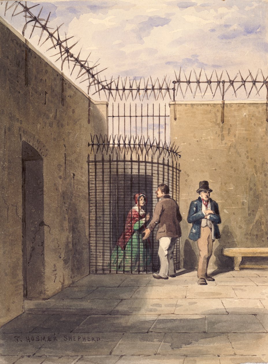 Casa di correzione, Clerkenwell, Londra, c1830 da Thomas Hosmer Shepherd