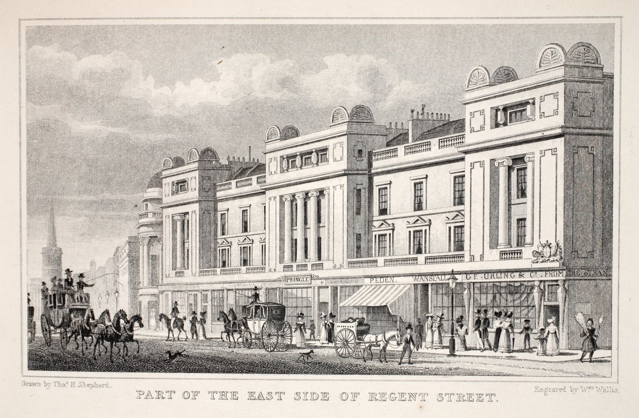 Parte del lato est di Regent Street, da 