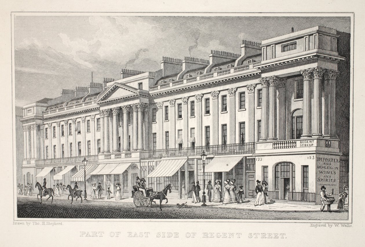 Parte del lato est di Regent Street, da 