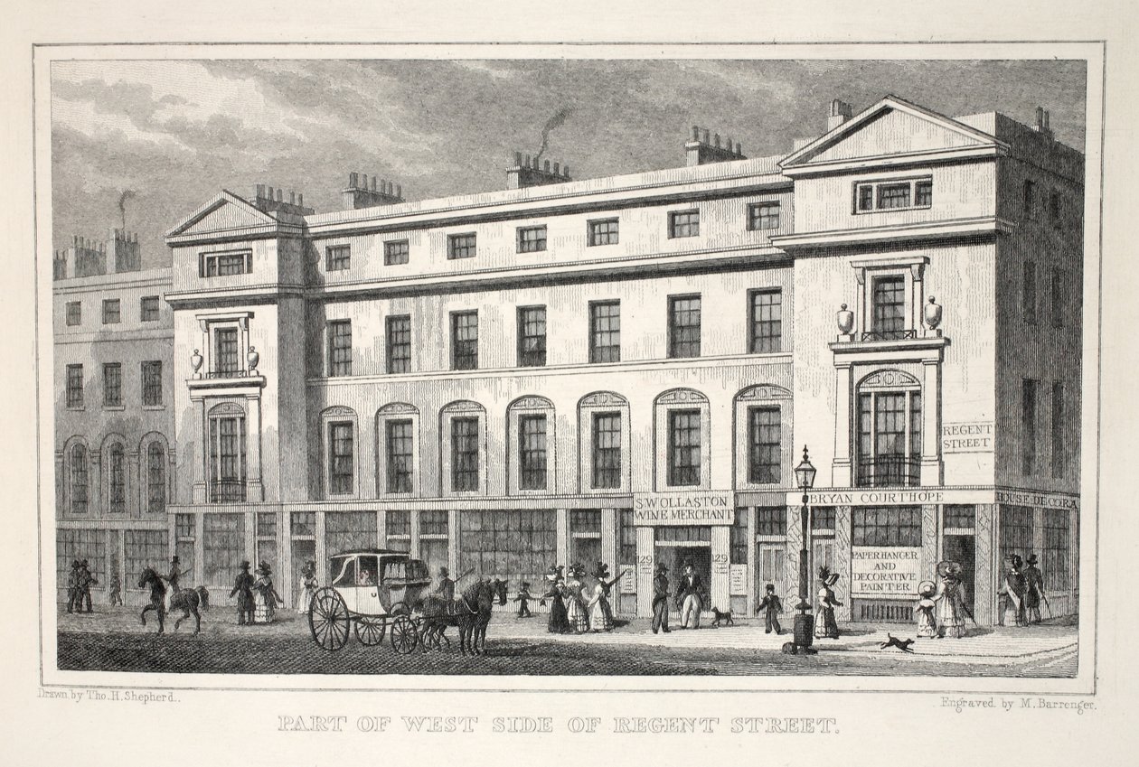 Parte del lato ovest di Regent Street, da 