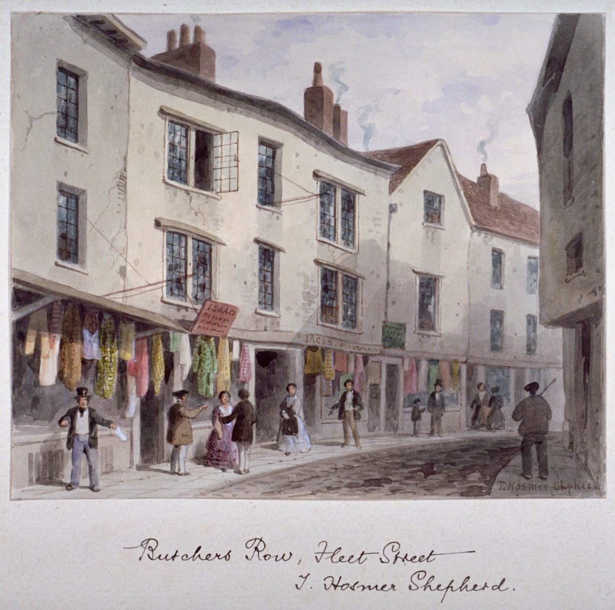 Probabilmente una vista di Holywell Street, Westminster, Londra, c1850 da Thomas Hosmer Shepherd