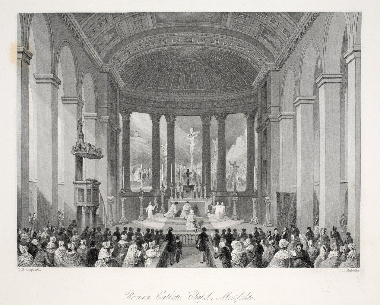 Cappella cattolica romana, Moorfields, da 