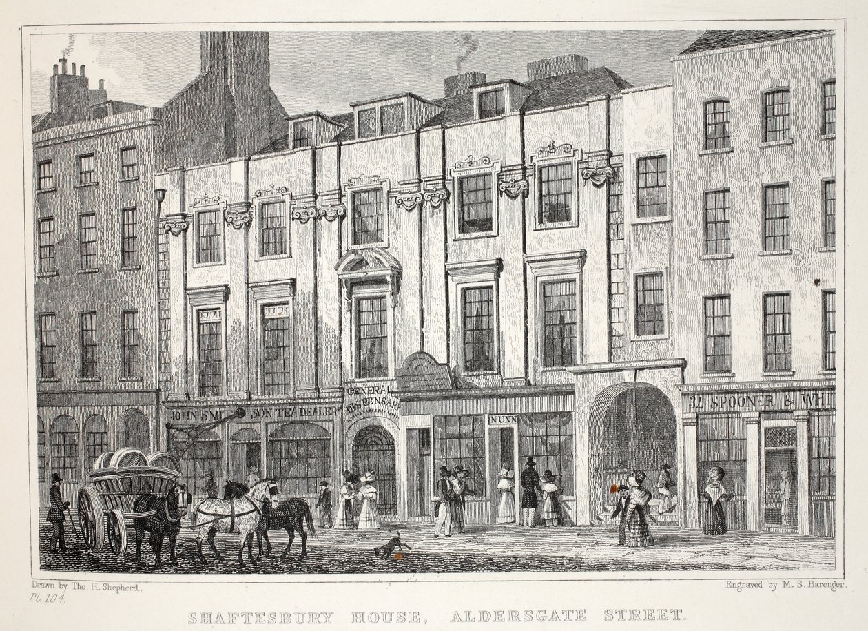 Shaftesbury House, Aldersgate Street, da 
