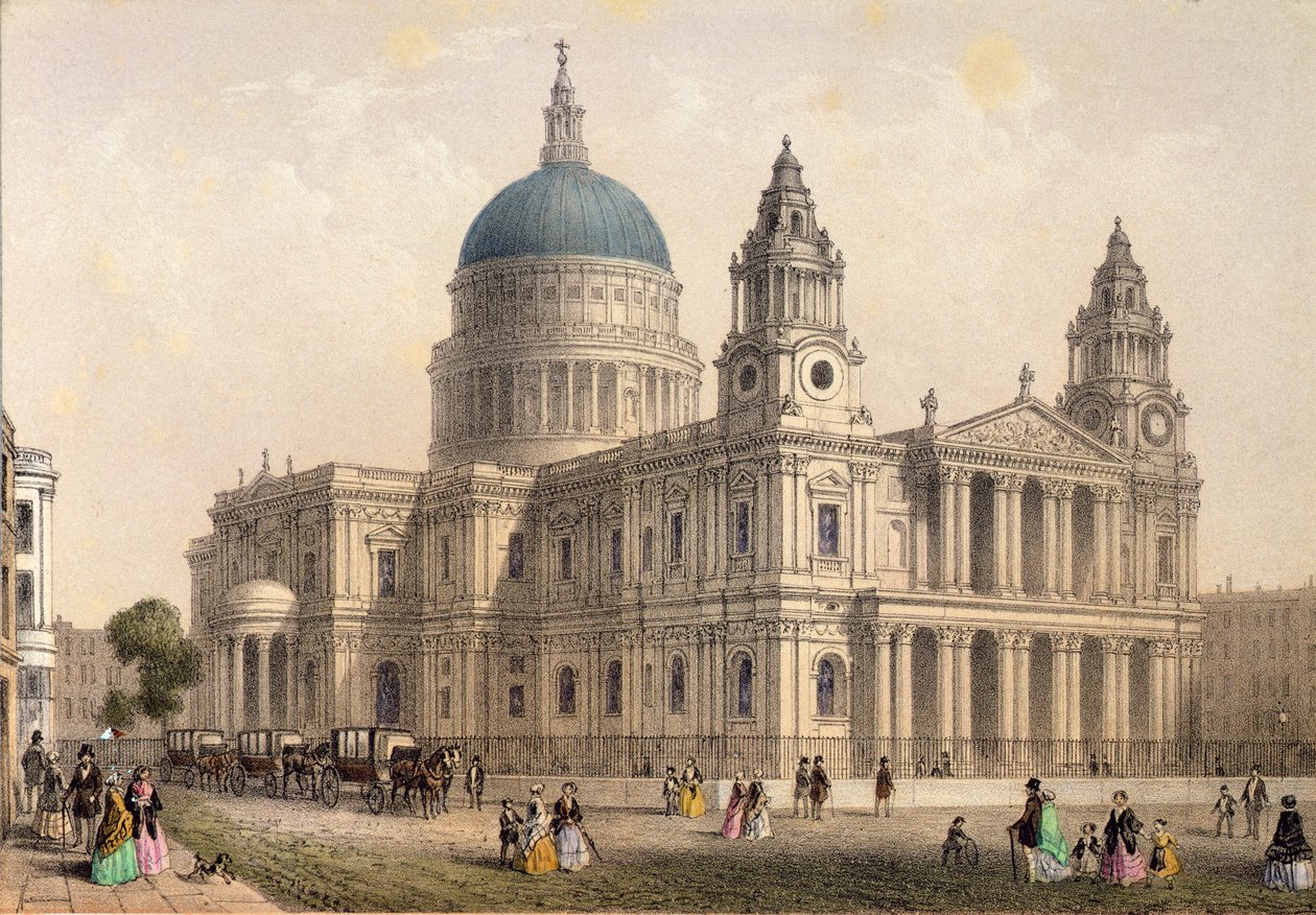 Cattedrale di San Paolo da nord-ovest da Thomas Hosmer Shepherd