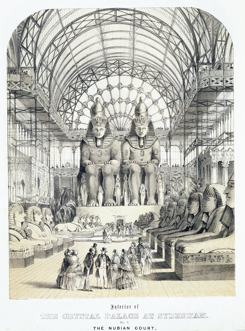La corte nubiana al Crystal Palace di Sydenham, c.1851-1855 da Thomas Hosmer Shepherd
