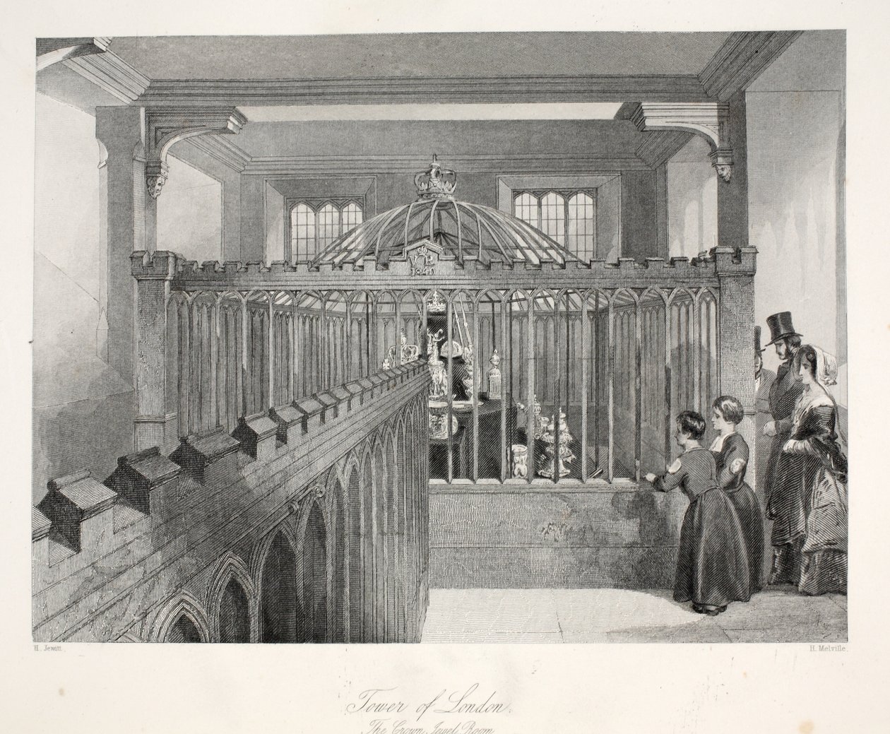 Torre di Londra, la stanza dei gioielli della corona, da 