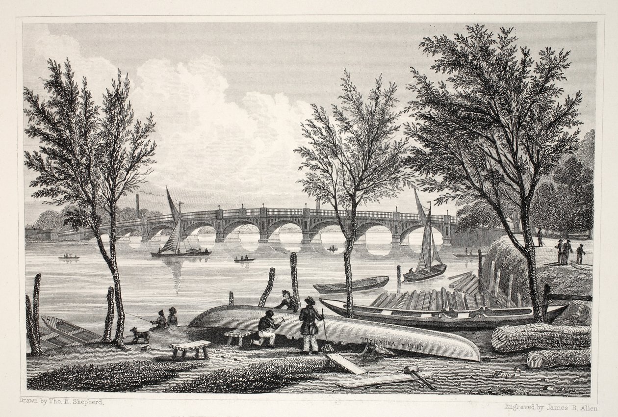Vauxhall Bridge da Millbank, da 