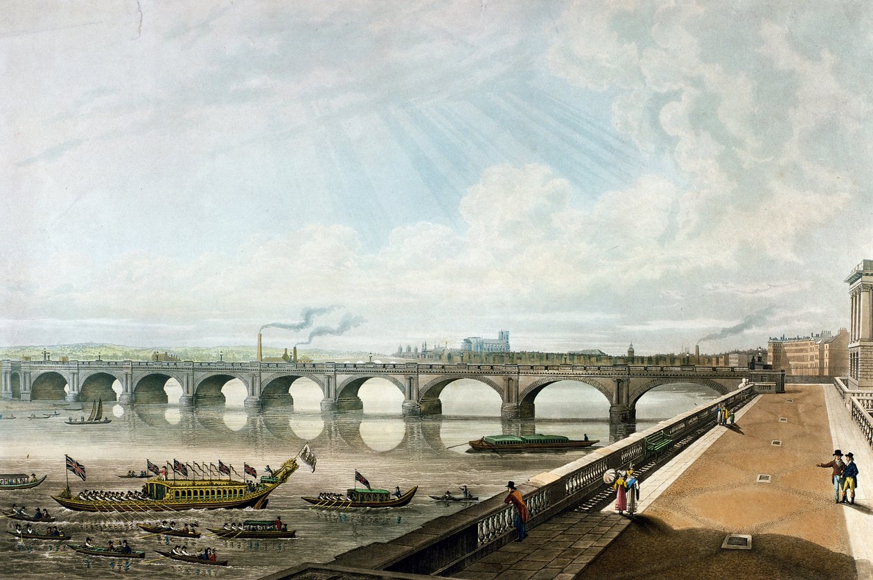 Vista del ponte di Waterloo dall