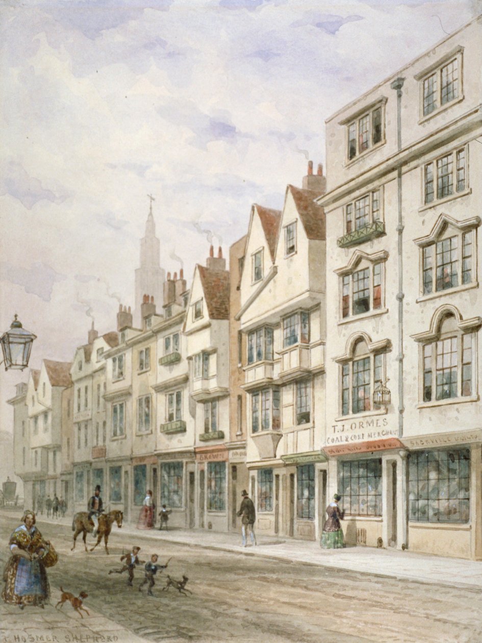 Wych Street, Westminster, Londra da Thomas Hosmer Shepherd