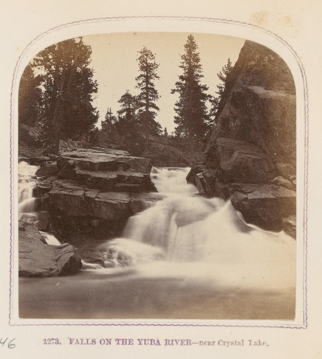 Cascate del fiume Yuba - vicino al Crystal Lake da Thomas Houseworth