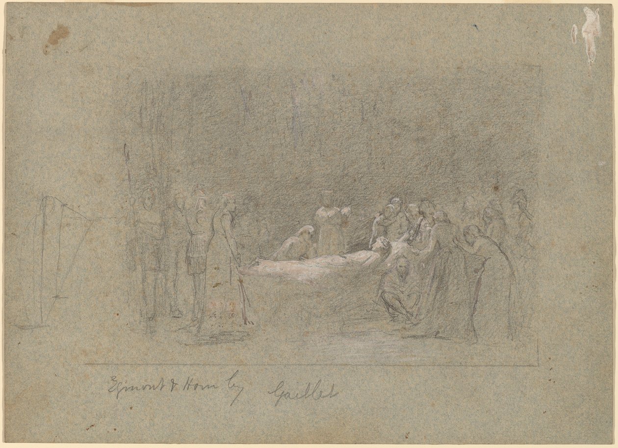Egmont e Hoorn da Thomas Hovenden after Bernard Gaillot