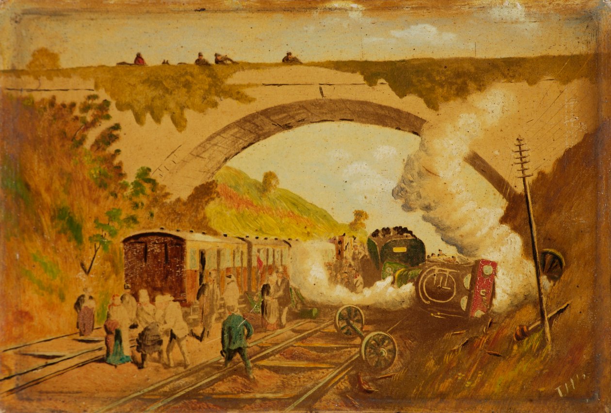 Incidente ferroviario a Flax Bourton da Thomas Howard Harker