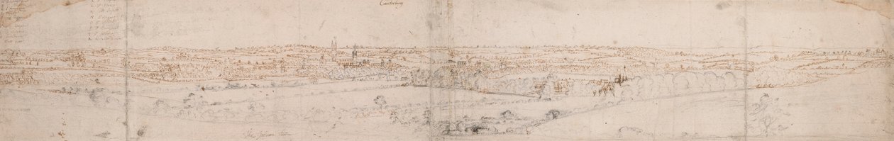 Vista di Canterbury da Thomas Johnson