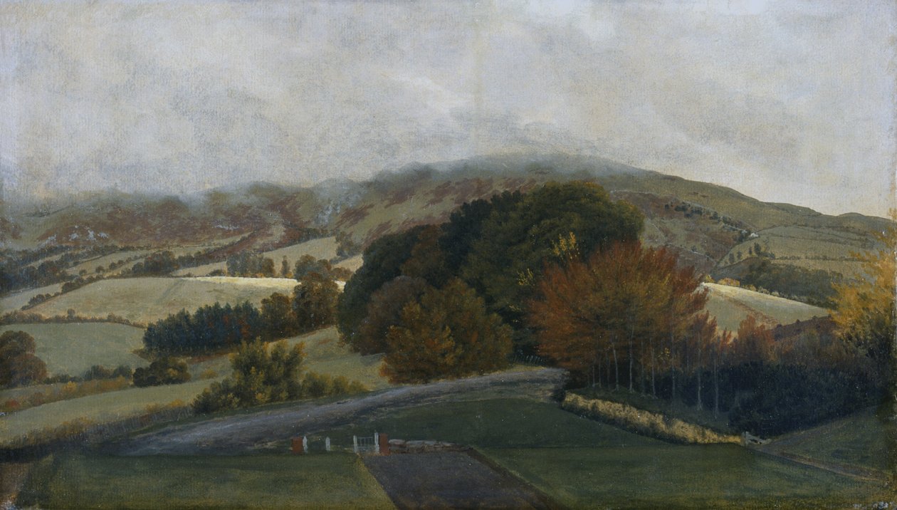 Montagne di Carneddau da Pencerrig, c.1776 da Thomas Jones