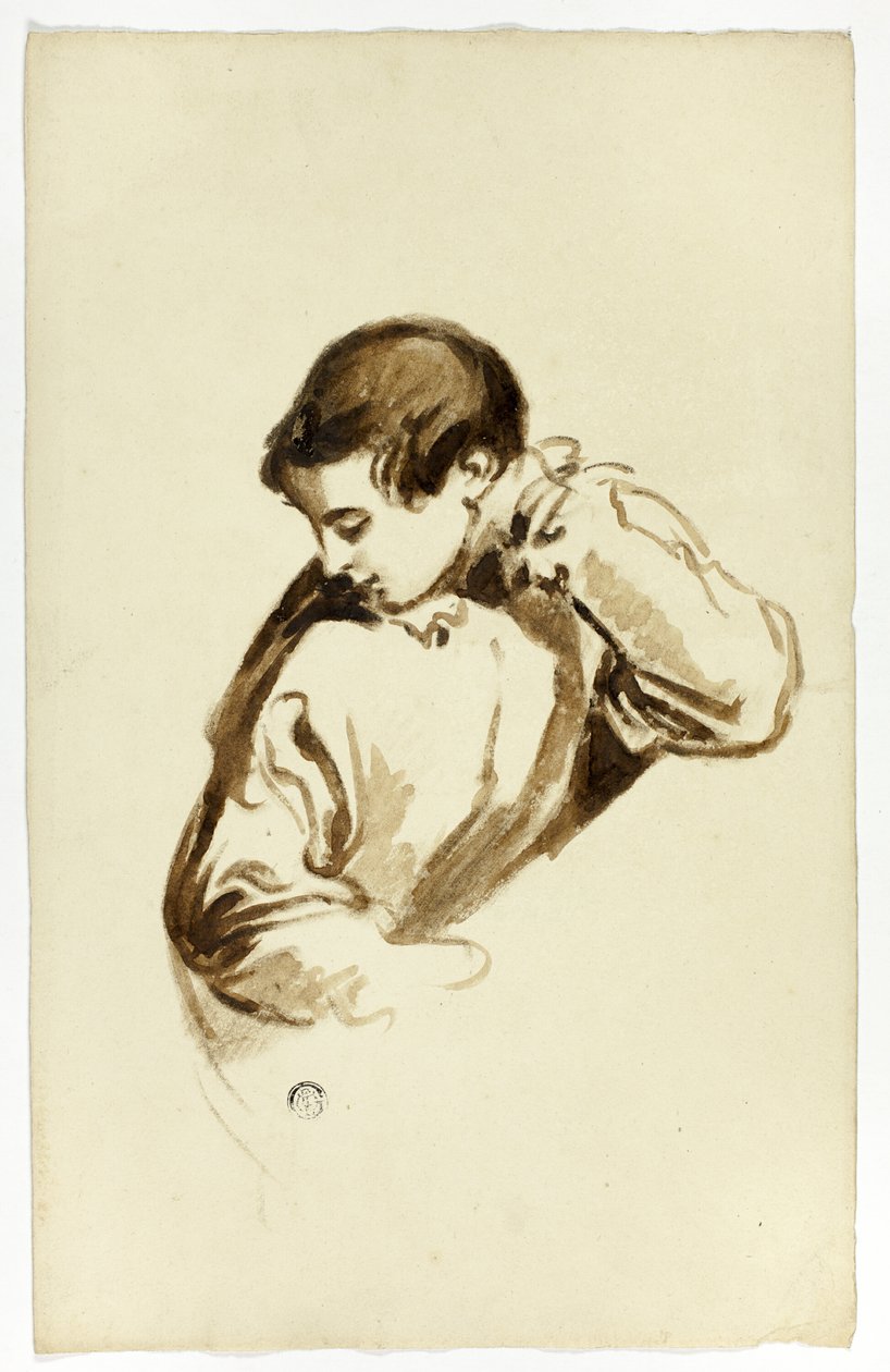 Ragazzo che si gira di lato, mezzo busto da Thomas Jones Barker