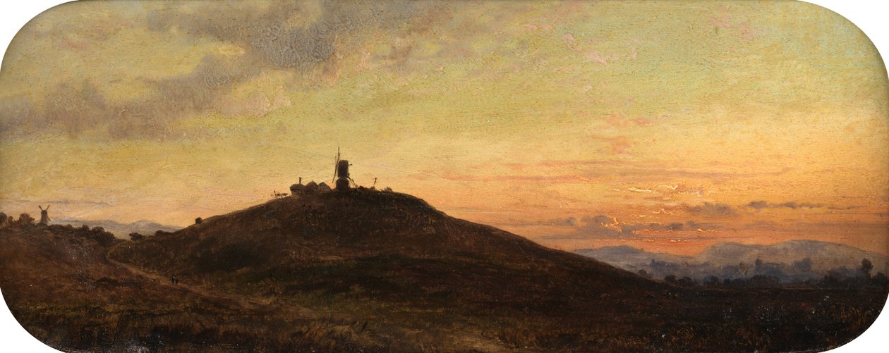 Mulino a vento al tramonto da Thomas Jr. Whittle