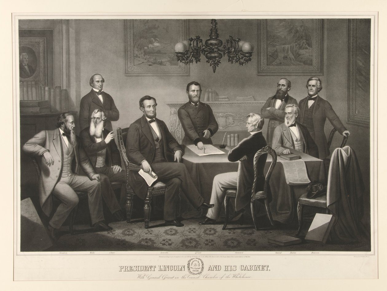 Il Presidente Lincoln e il suo Gabinetto da Thomas Kelly