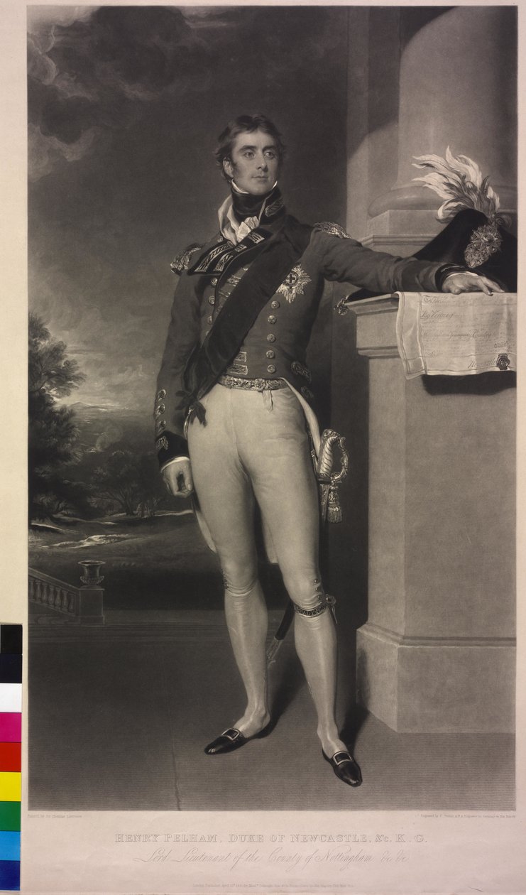 4° Duca di Newcastle-under-Lyne Pelham-Clinton da Thomas Lawrence