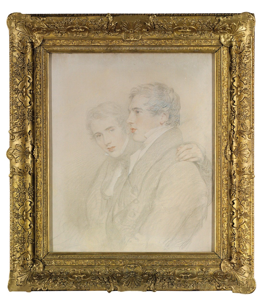 Doppio ritratto di Richard Rowland Bloxam (1797-1877) e Andrew Bloxam (1801-1878), mezzobusto, di profilo, alla vigilia della loro partenza per le Isole Sandwich [Hawaii] nel 1823 da Thomas Lawrence