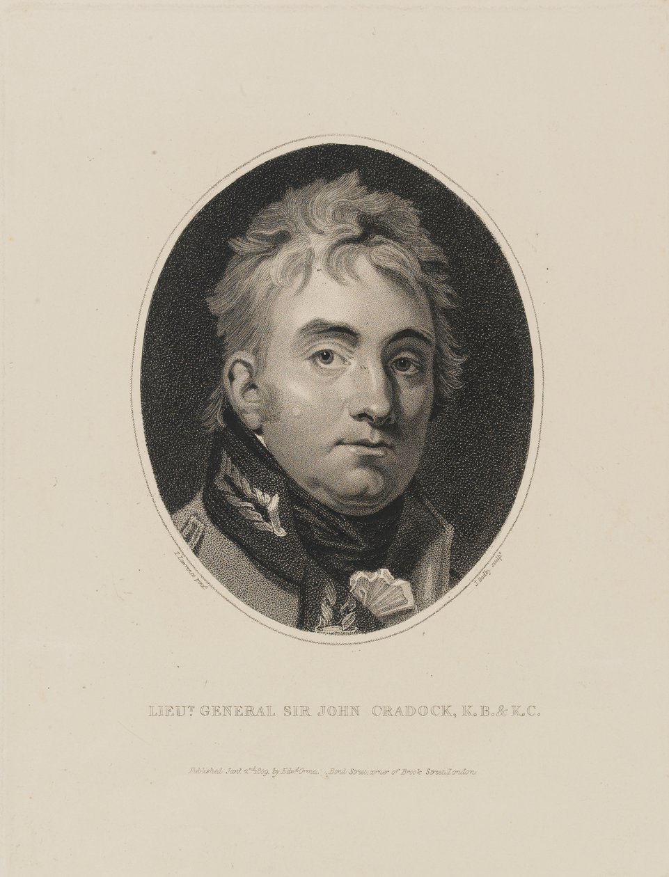 Tenente generale Sir John Cradock, 1809 da Thomas Lawrence