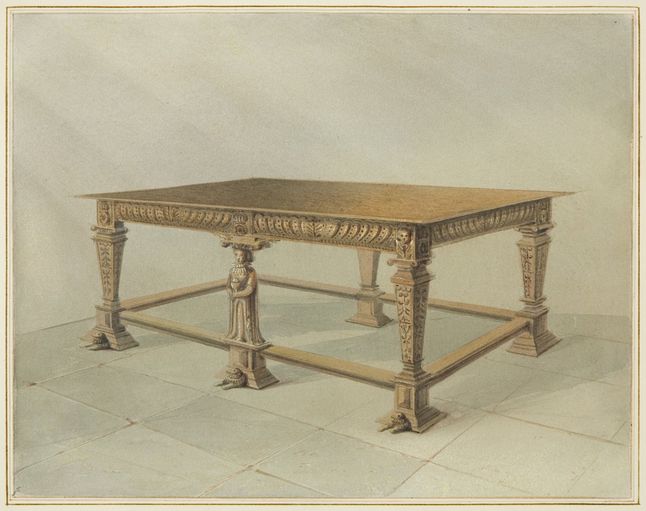 Tavola della comunione di vecchia quercia, Chiesa di San Giovanni da Thomas Leeson the Elder Rowbotham
