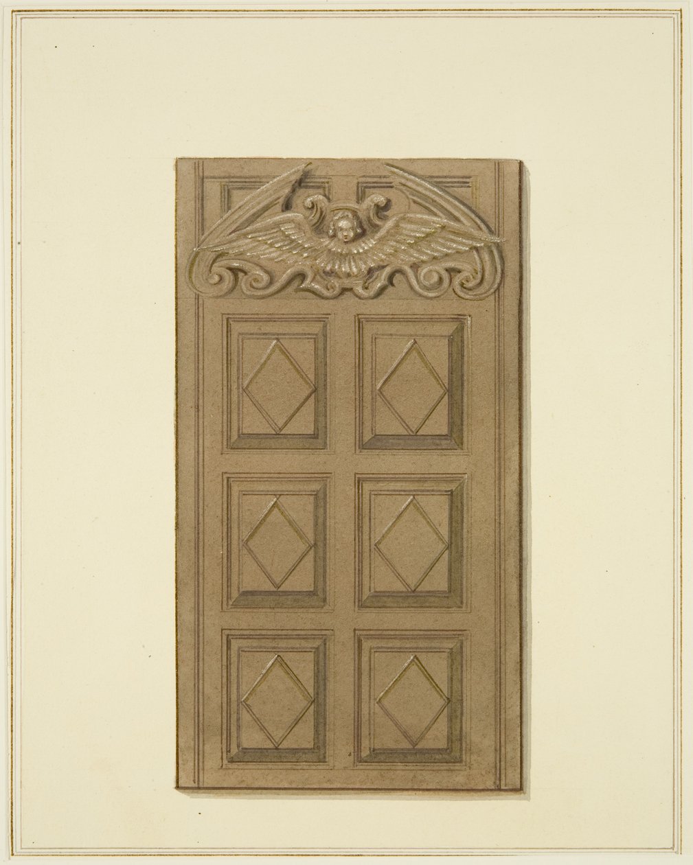 Porta a sinistra dei locali di Mereweather tra Nicholas Street e Corn Street da Thomas Leeson the Elder Rowbotham