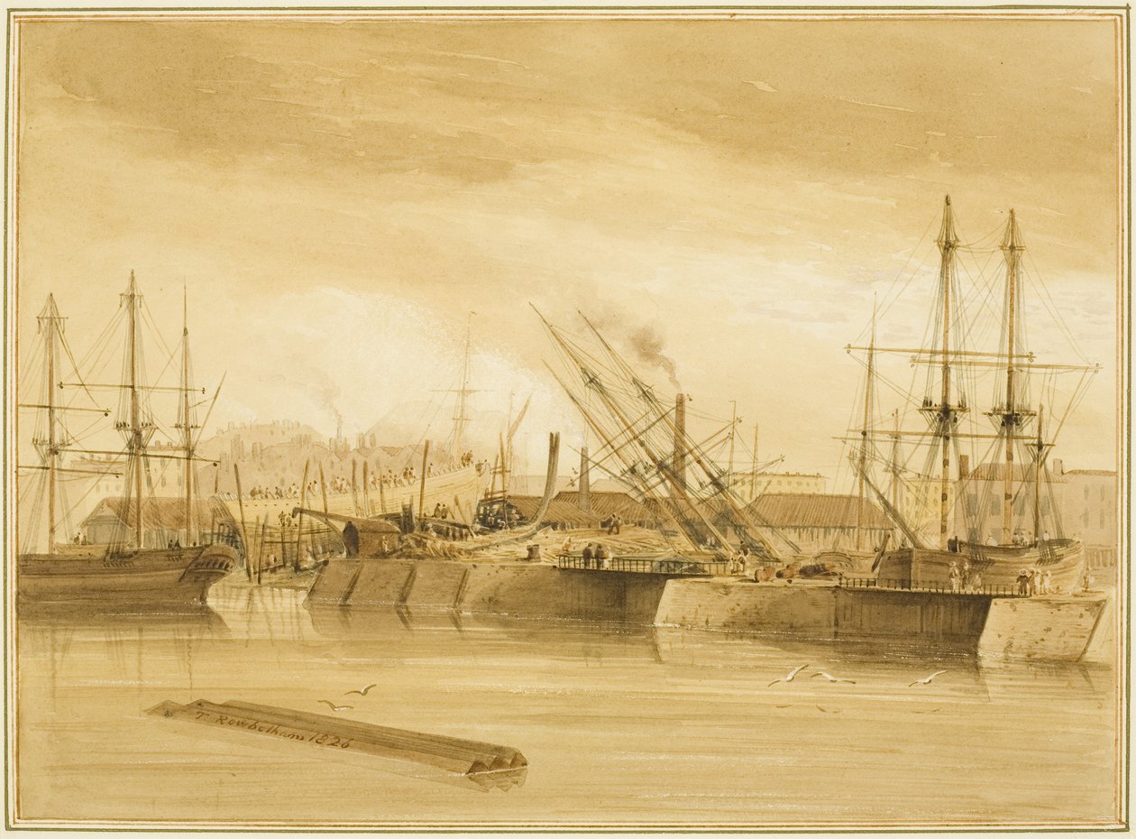 Eastern Wapping Dock, mostrando la barca 
