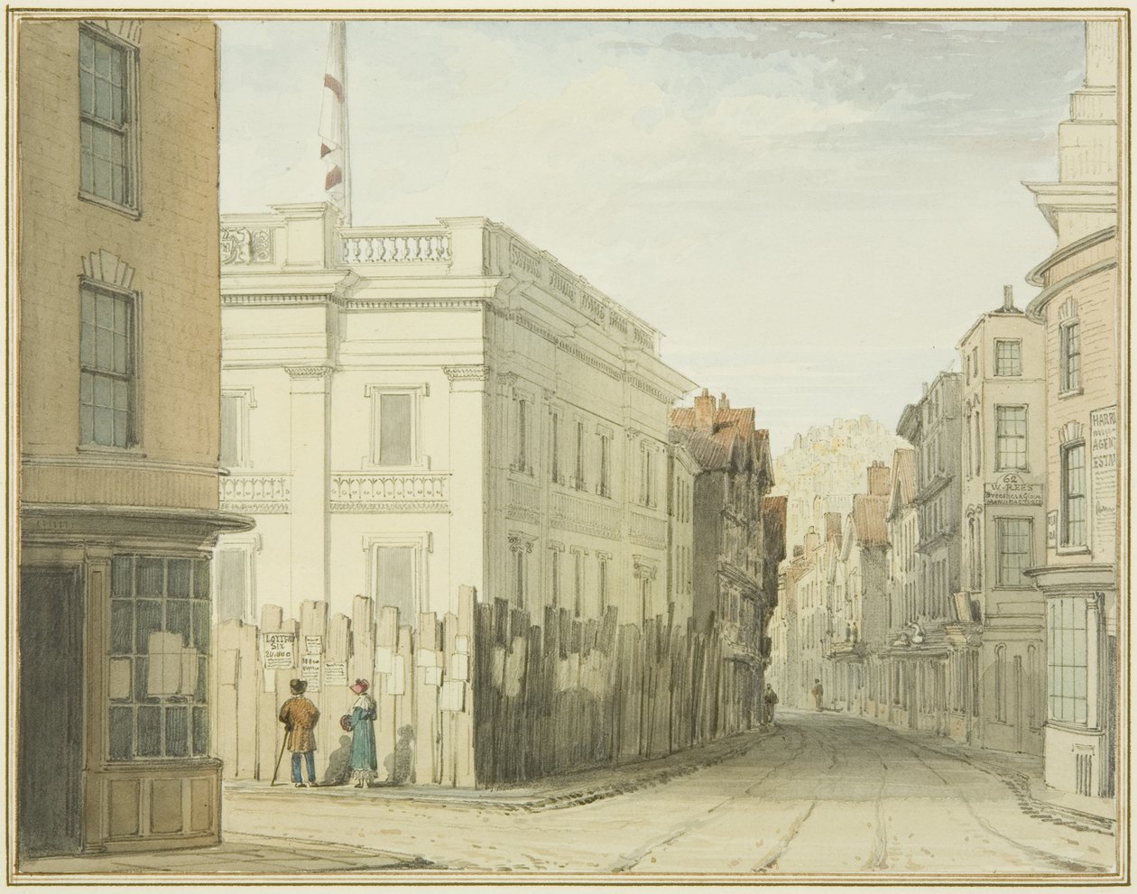 Guardando giù Broad Street con la nuova Council House da Thomas Leeson the Elder Rowbotham