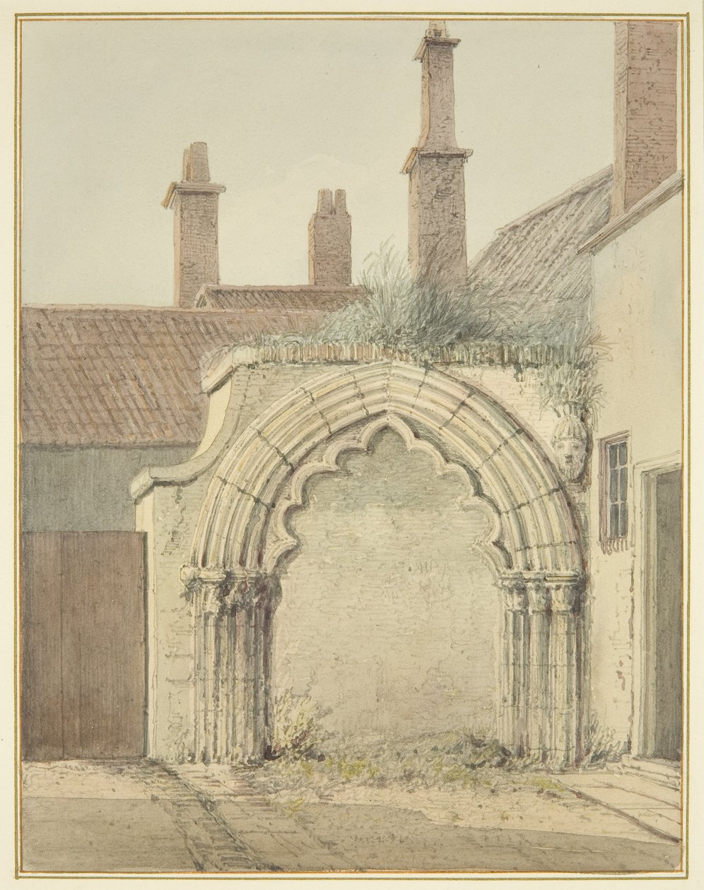 Vecchio portale della casa prebendale dai chiostri della Cattedrale di Bristol da Thomas Leeson the Elder Rowbotham