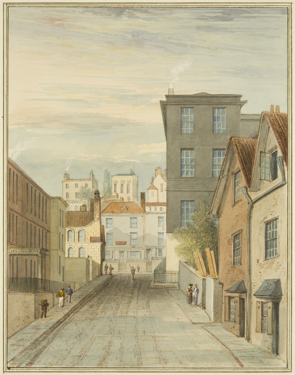 Parte di Magdalen (Lower Maudlin) Lane mostrando l