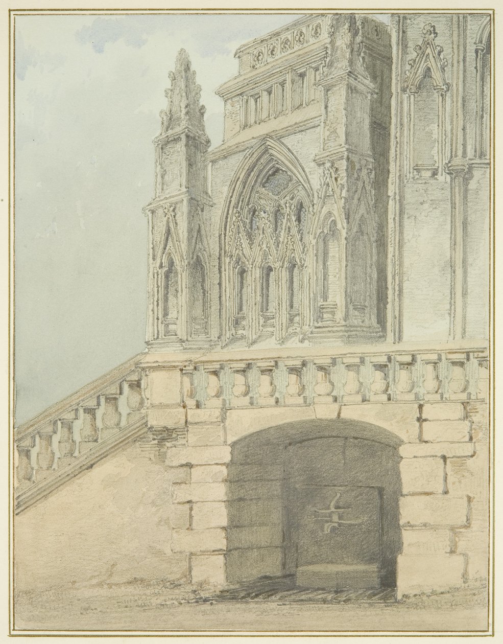 Condotto di Redcliffe e parte del portico nord da Thomas Leeson the Elder Rowbotham