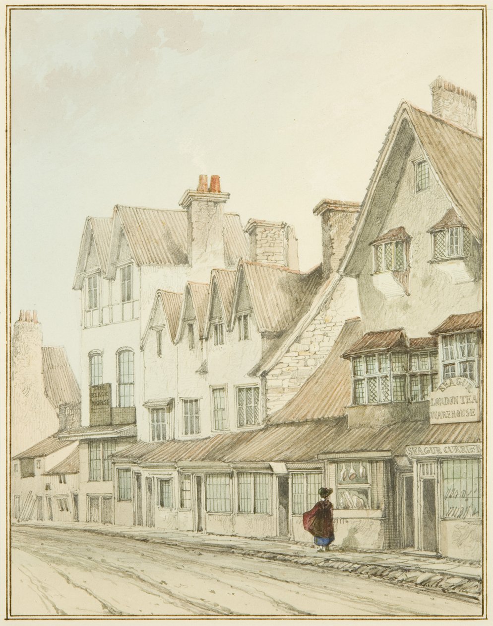 Lato Sud di West Street, fuori dalla Porta di Lawford da Thomas Leeson the Elder Rowbotham