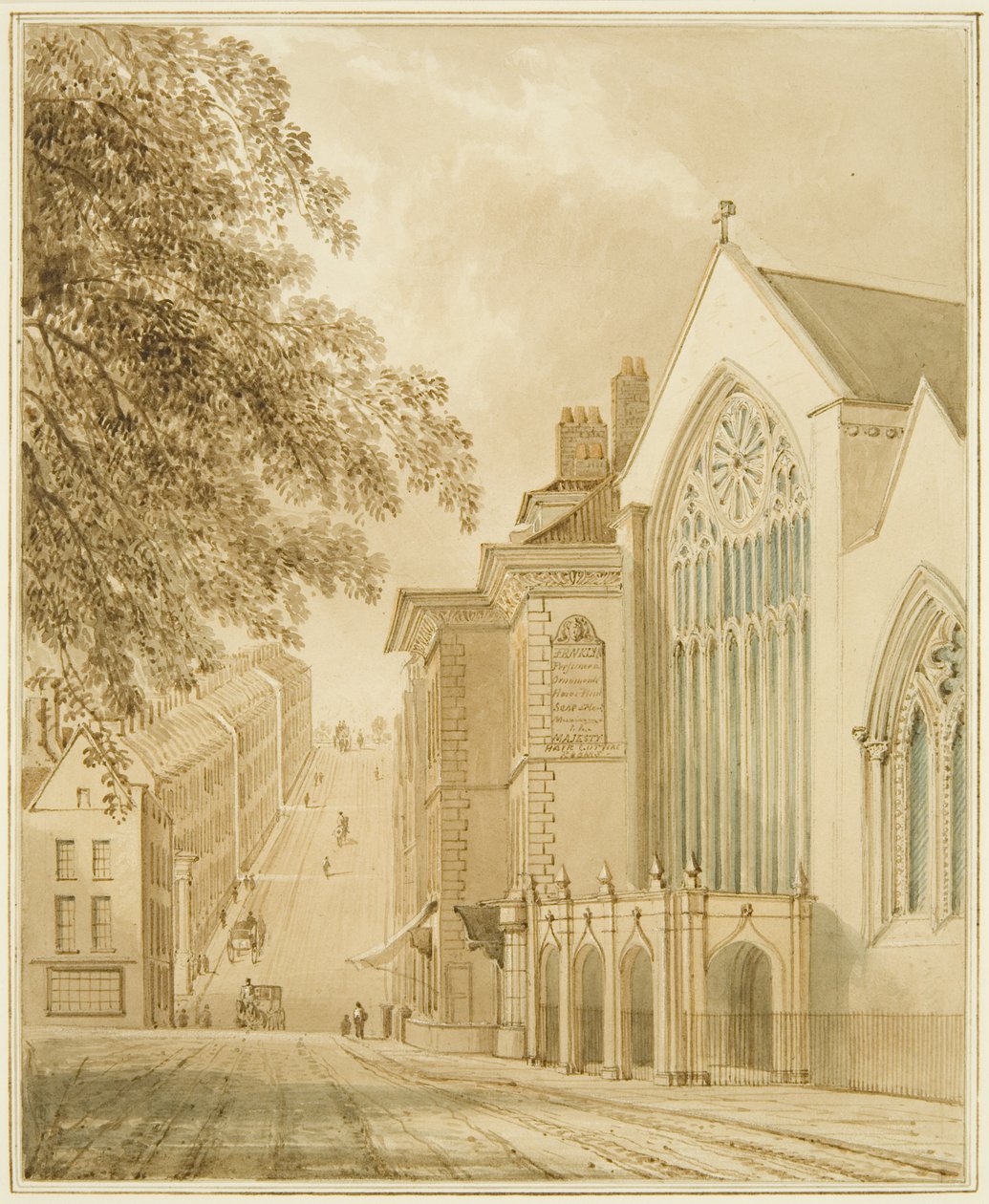 San Marco, la Cappella del Sindaco, con vista su Via Park da Thomas Leeson the Elder Rowbotham