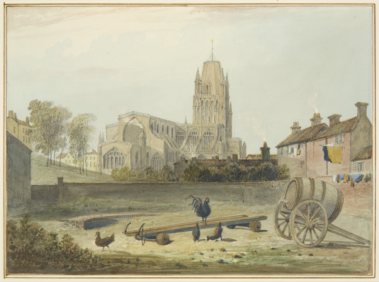 Chiesa di St Mary Redcliffe da nord-est da Thomas Leeson the Elder Rowbotham