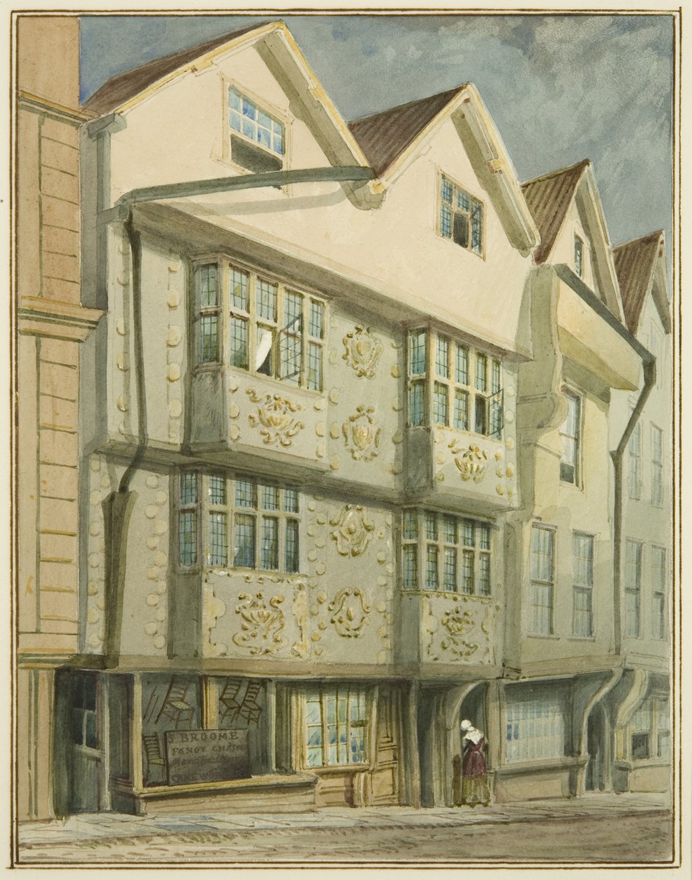 Lato nord di Baldwin Street da Thomas Leeson the Elder Rowbotham