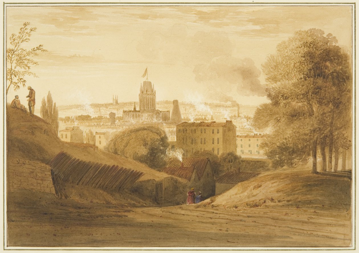 Vista da Bath Road, vicino ai Wells, Totterdown da Thomas Leeson the Elder Rowbotham