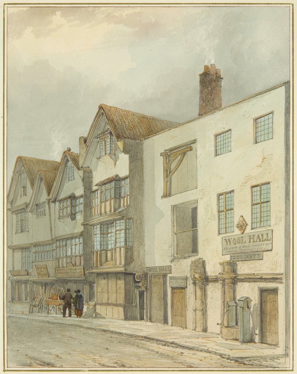Wool Hall in Thomas Street da Thomas Leeson the Elder Rowbotham