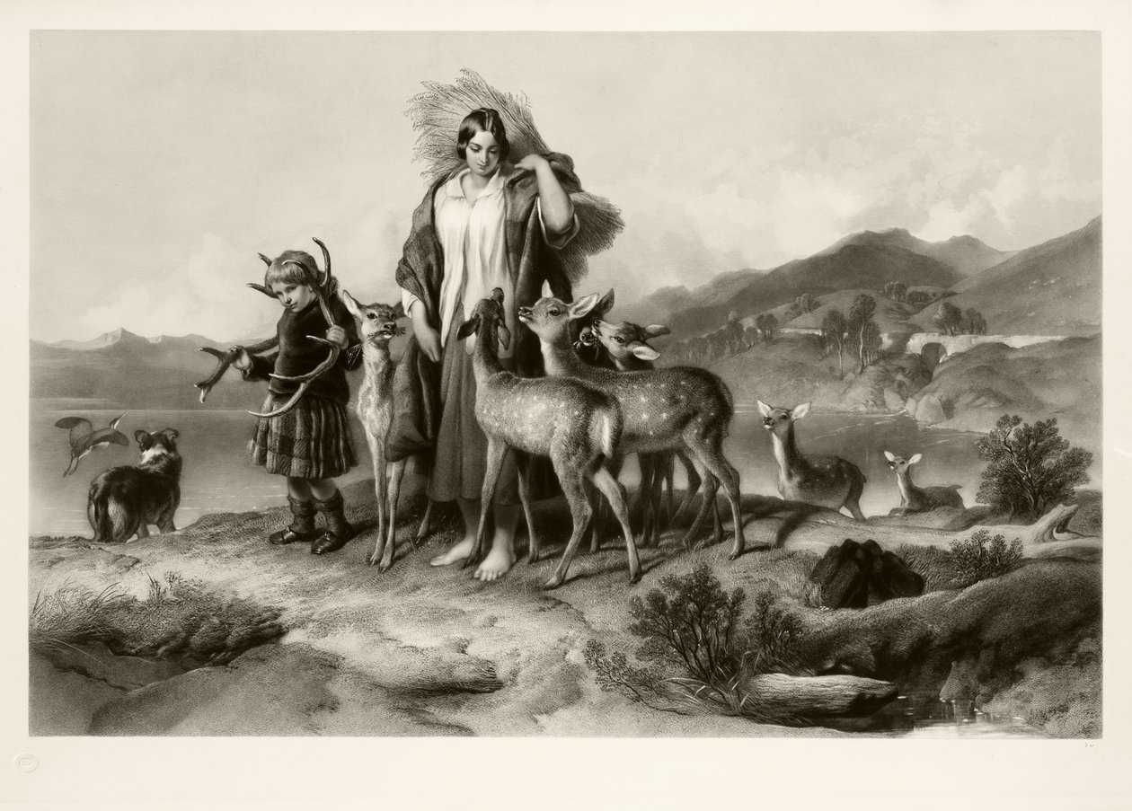 La famiglia del guardaboschi da Thomas Lewis Atkinson