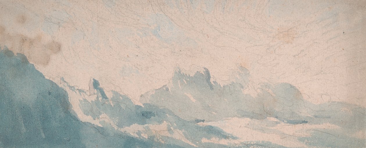 Nuvola leggera sopra una formazione alpina da Thomas Lindsay