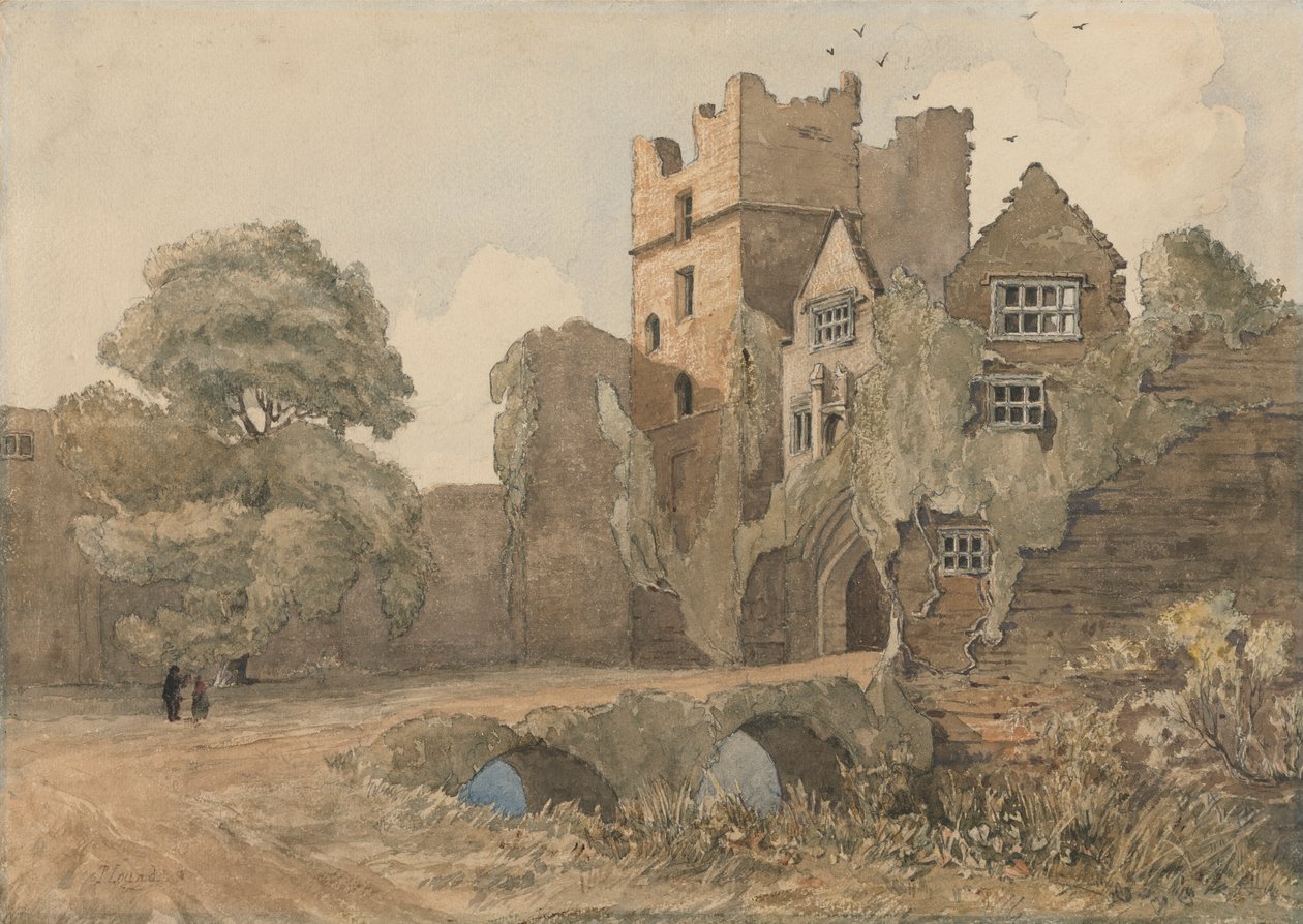 Il mastio e il cancello, castello di Ludlow, Shropshire da Thomas Lound