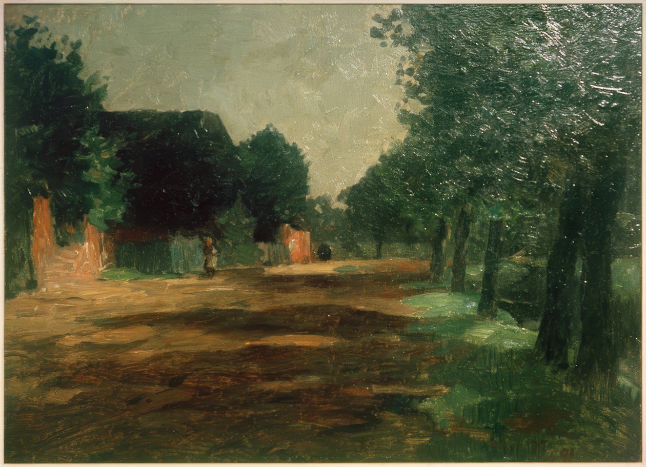 Strada del villaggio a Siethwende da Thomas Ludwig Herbst